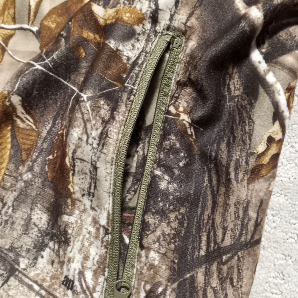 Scent Lok Full Season Base Layer Realtree Fleece Camo Jacket Mens Size Large - Picture 10 of 16